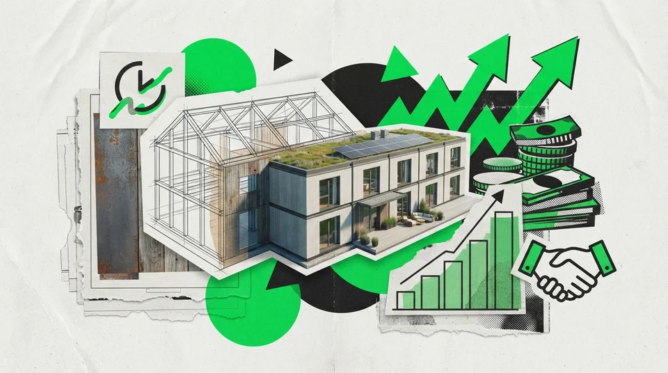 Maison modulaire bien entretenue après plusieurs années, dans un quartier établi du Québec, arbres matures